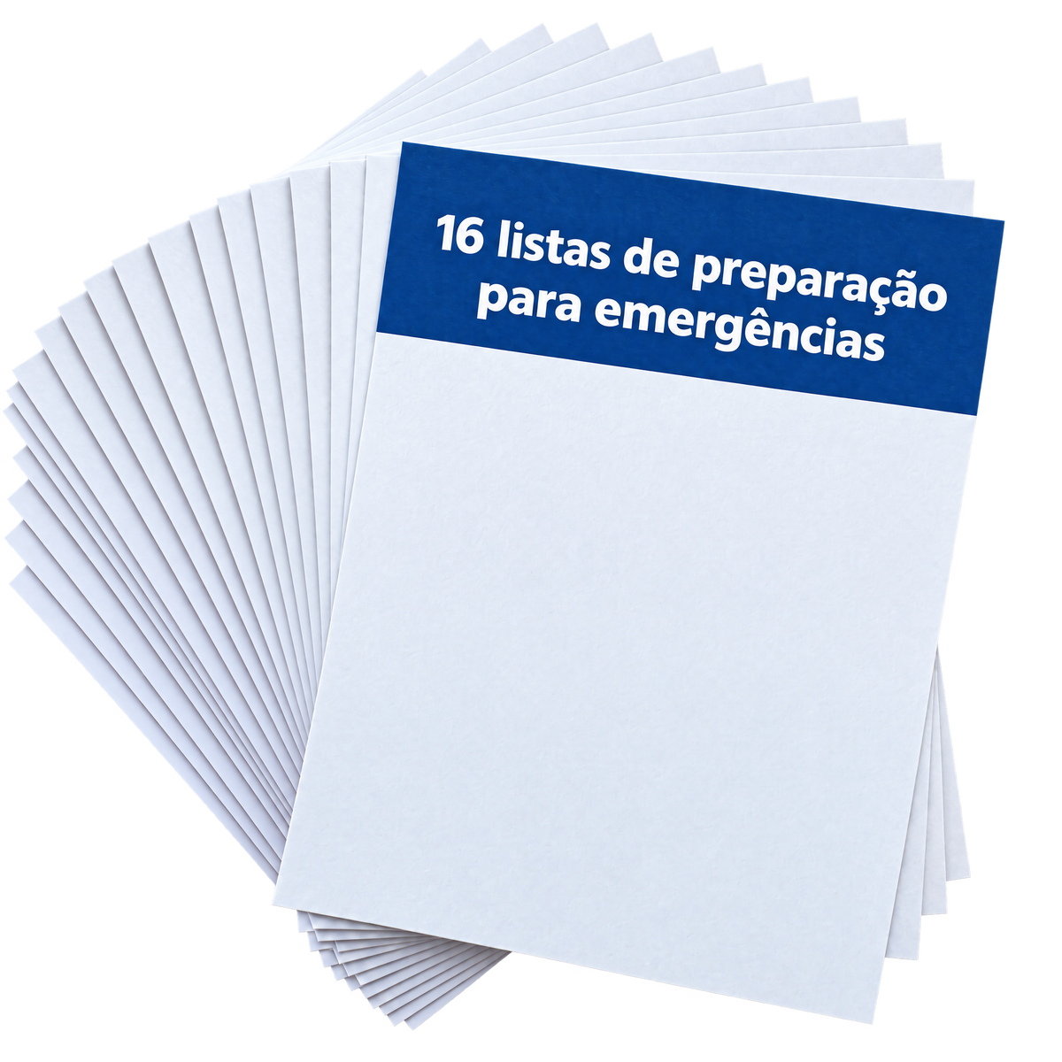 16 listas de preparação para emergências