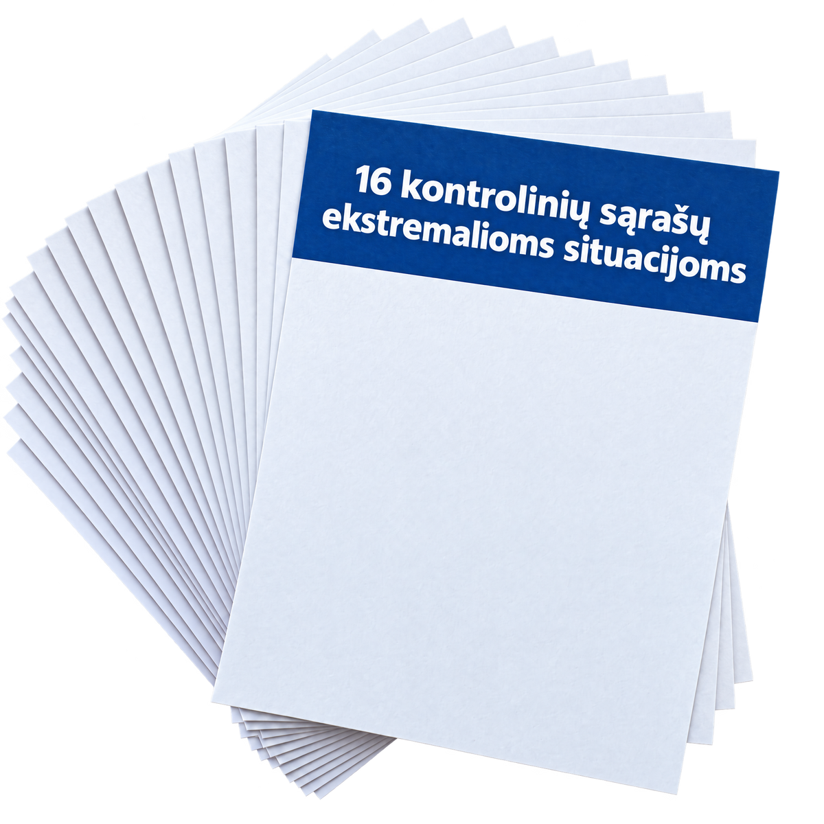16 kontrolinių sąrašų ekstremalioms situacijoms