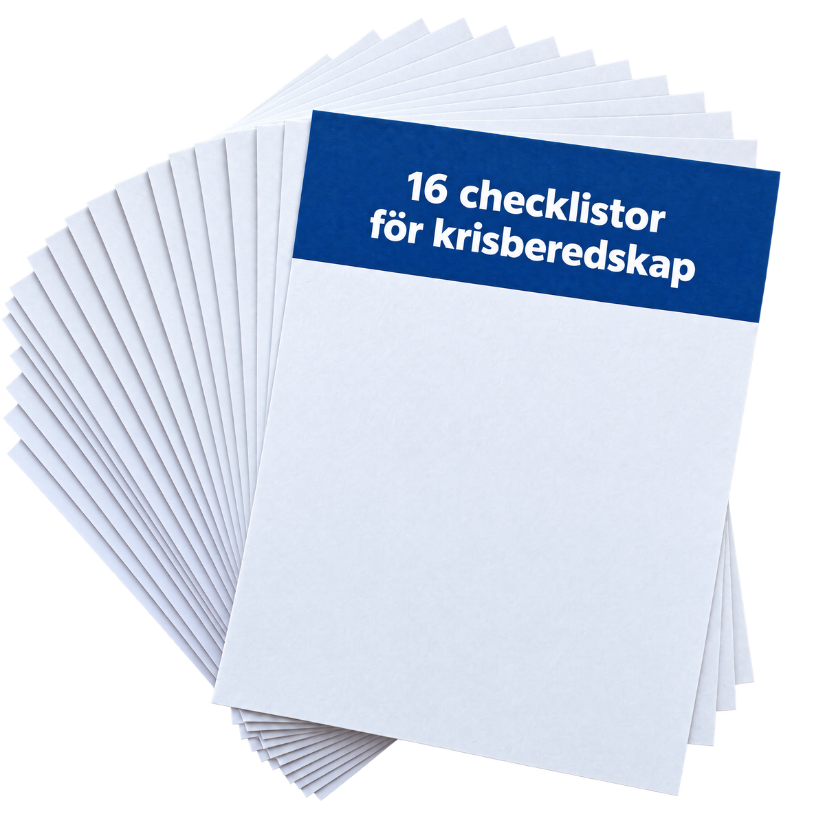 16 checklistor för krisberedskap