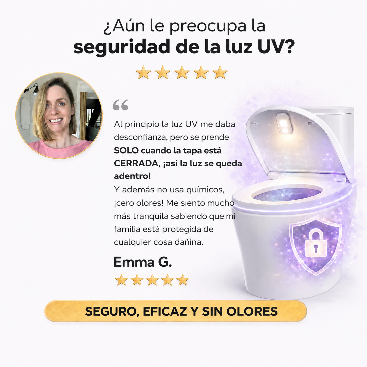 Esterilizador UV para inodoro Uvara - 5056UVR-MX