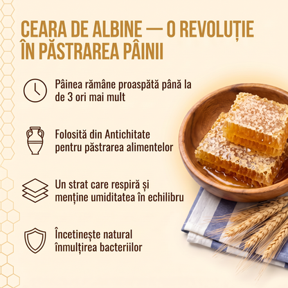 Ceara de albine, o revoluție în păstrarea pâinii