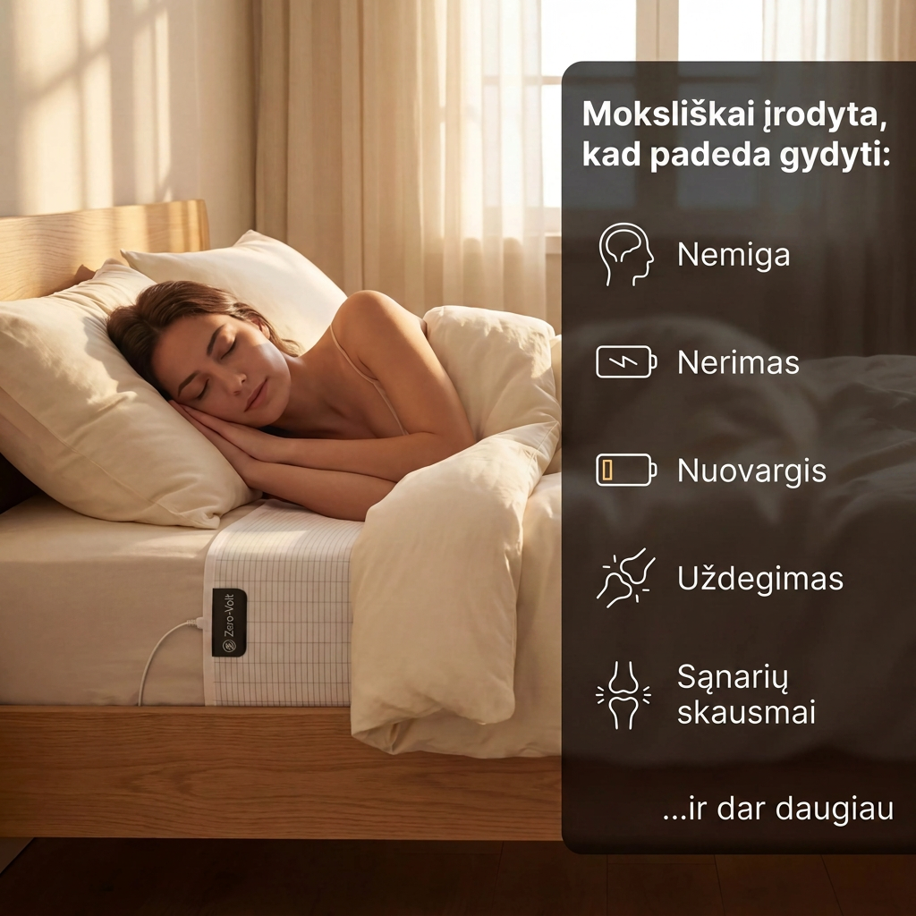 Zero-Volt™ įžeminimo paklodė