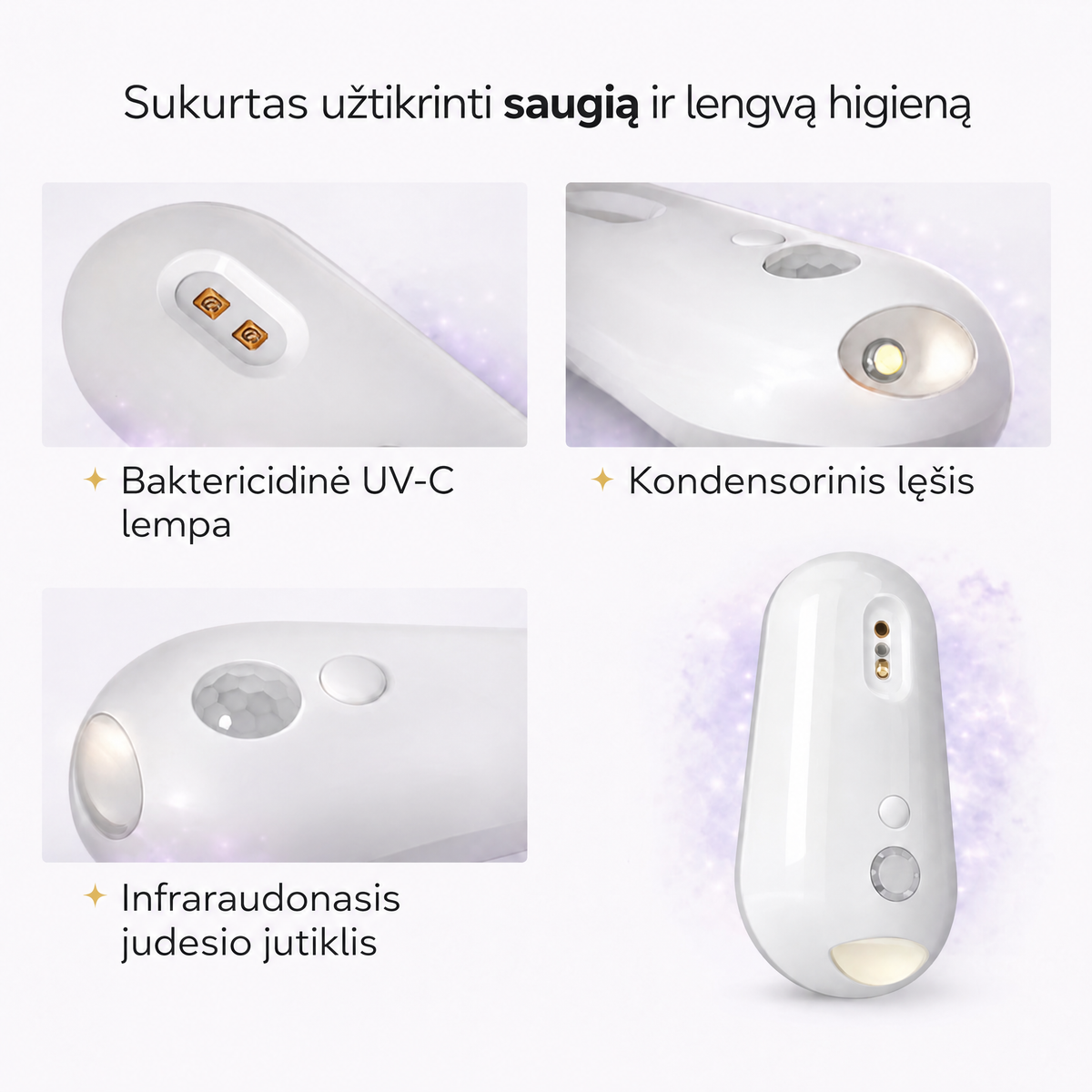 Klozeto UV sterilizatorius Uvara - 1760UVR-LT