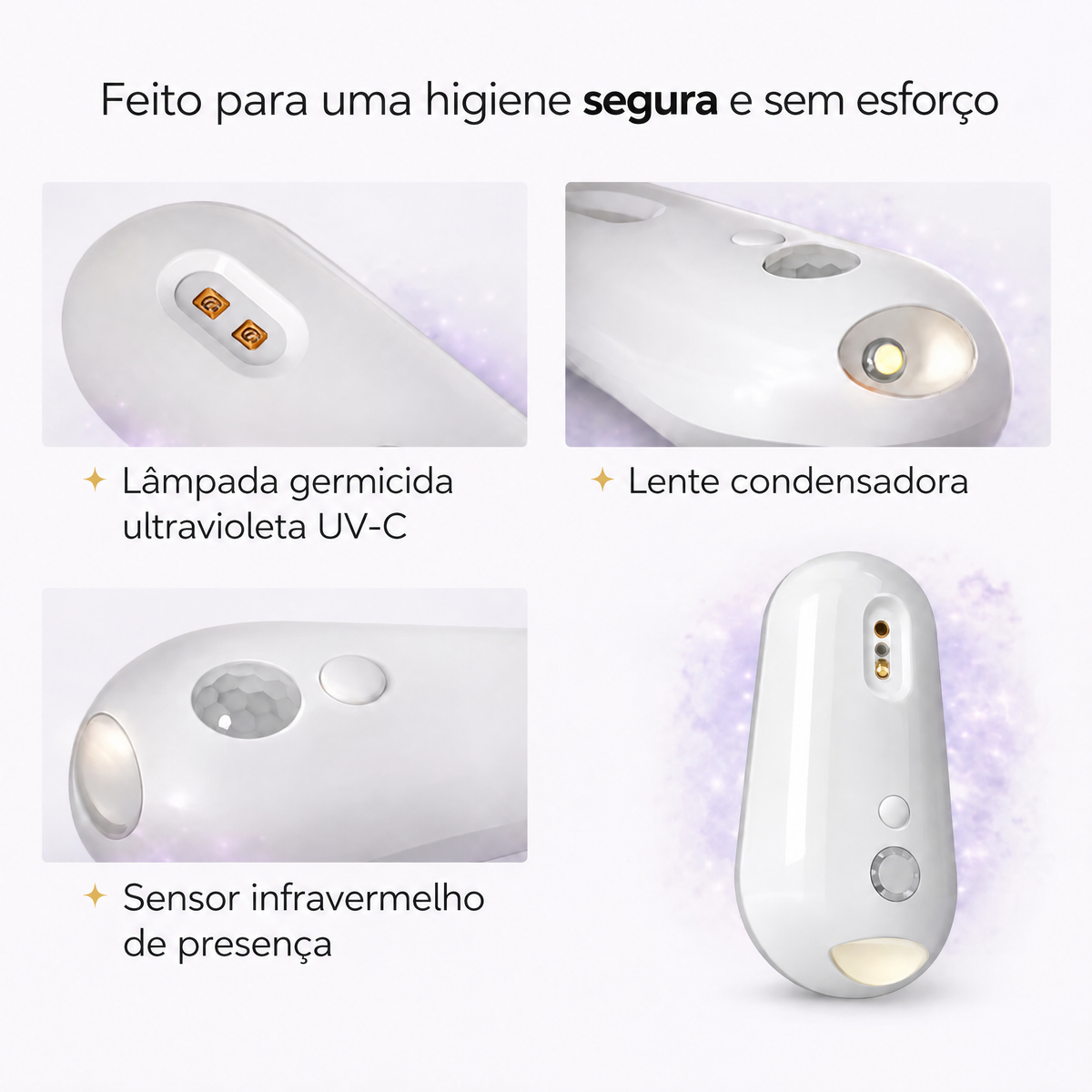 Esterilizador UV para vaso sanitário Uvara - 4471UVR-BR