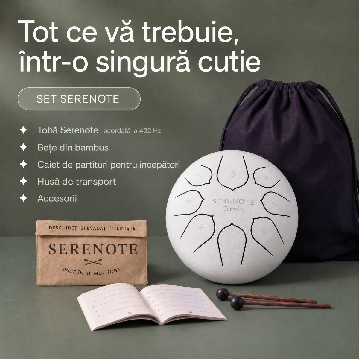 Tobă liniștitoare Serenote - 5501SRN-RO