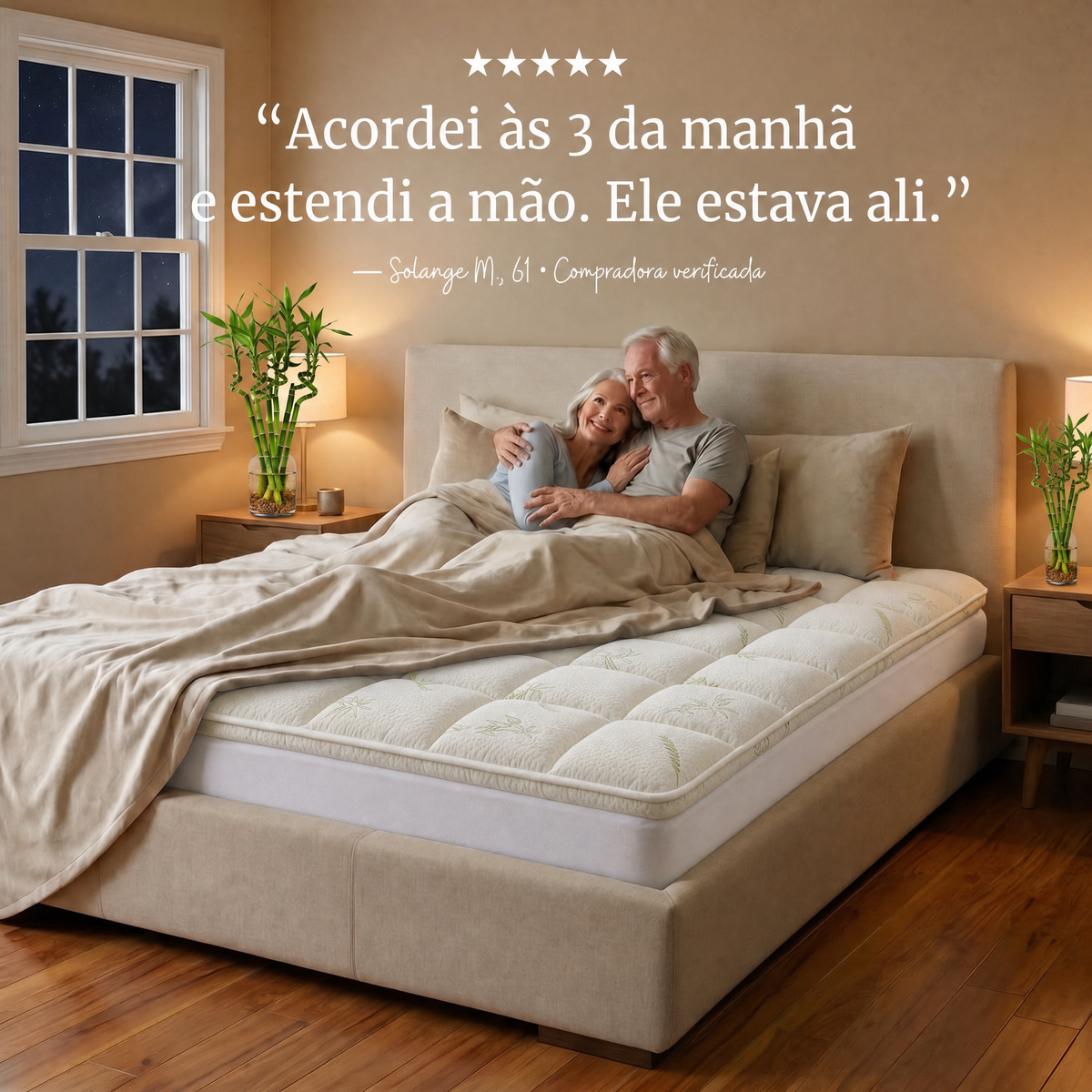 Depoimento de uma cliente sobre o pillow top Kumora