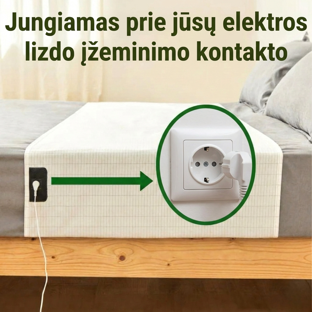 Zero-Volt™ įžeminimo paklodė