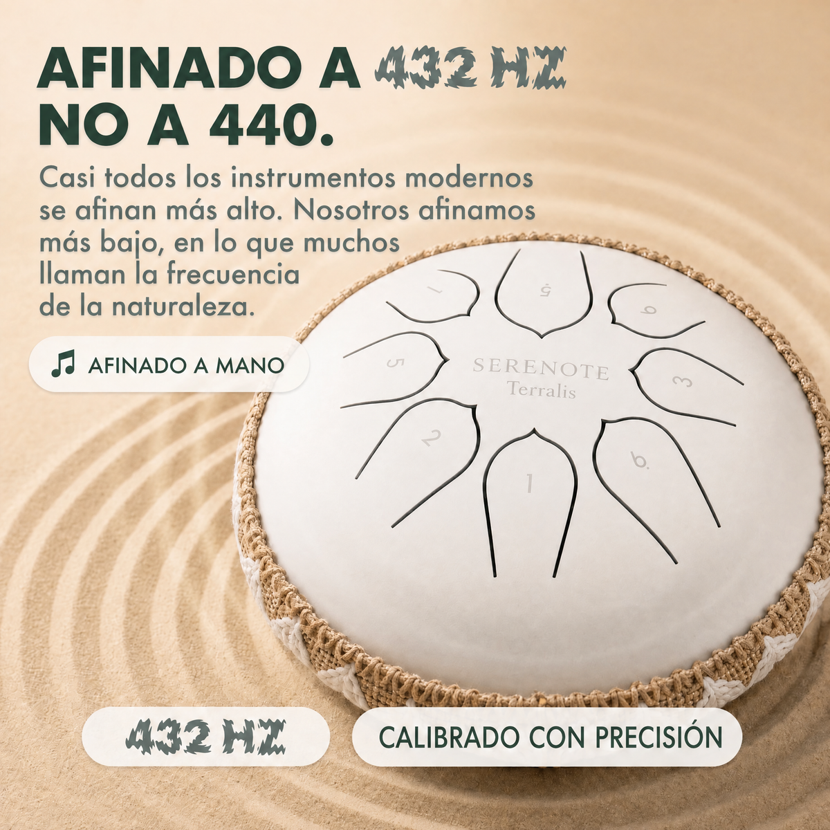 Tambor relajante Serenote - 2335SRN-MX