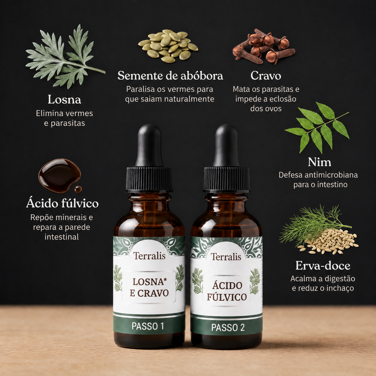 Kit detox intestinal em 2 passos Evicta - 2668EVC-BR