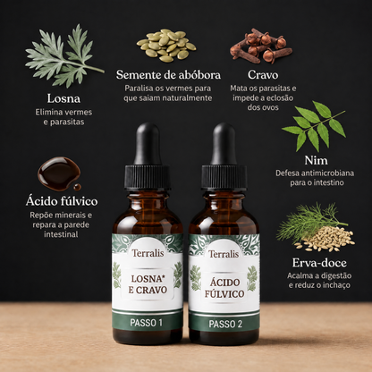 Kit detox intestinal em 2 passos Evicta - 2668EVC-BR