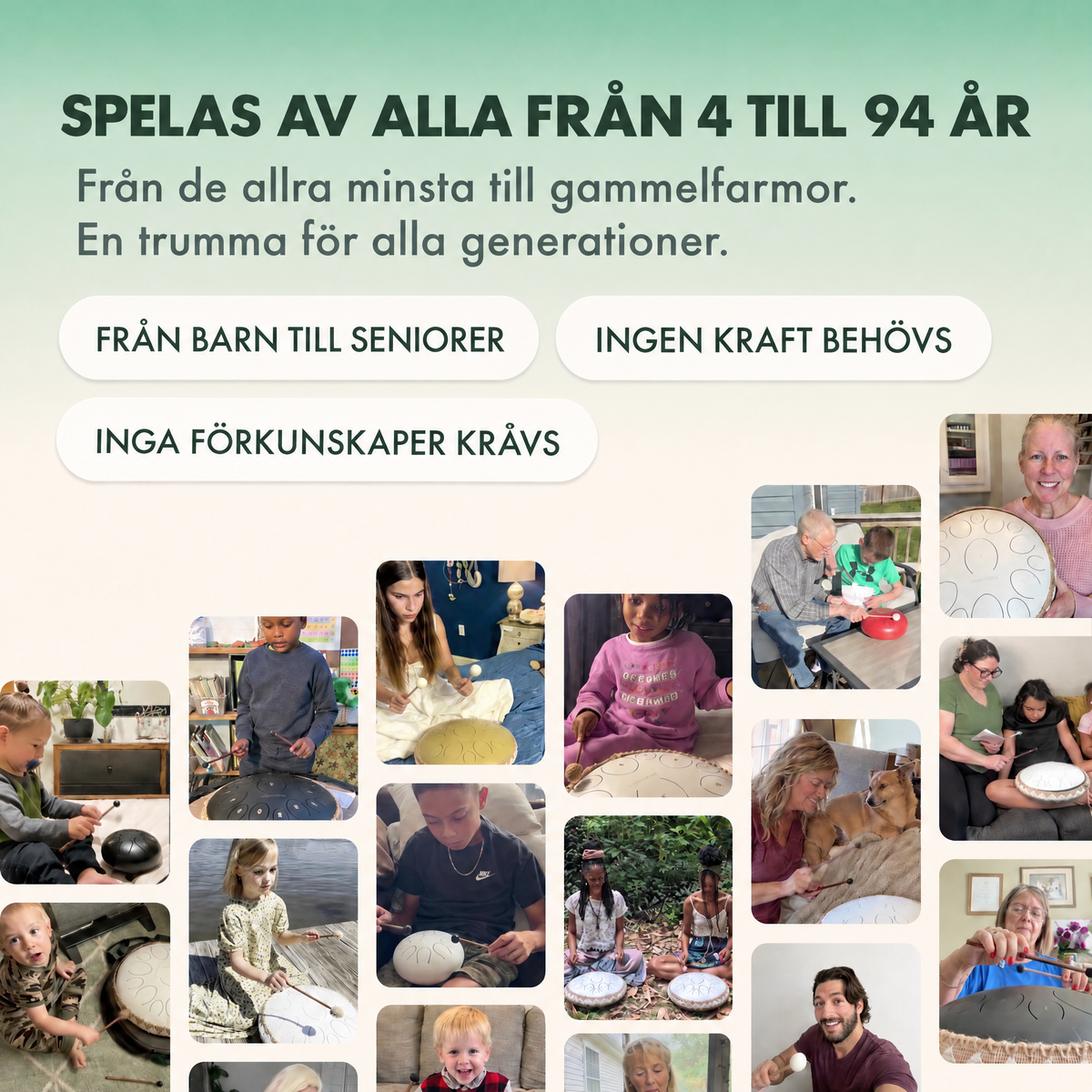Rogivande tungtrumma Serenote - 5165SRN-SE