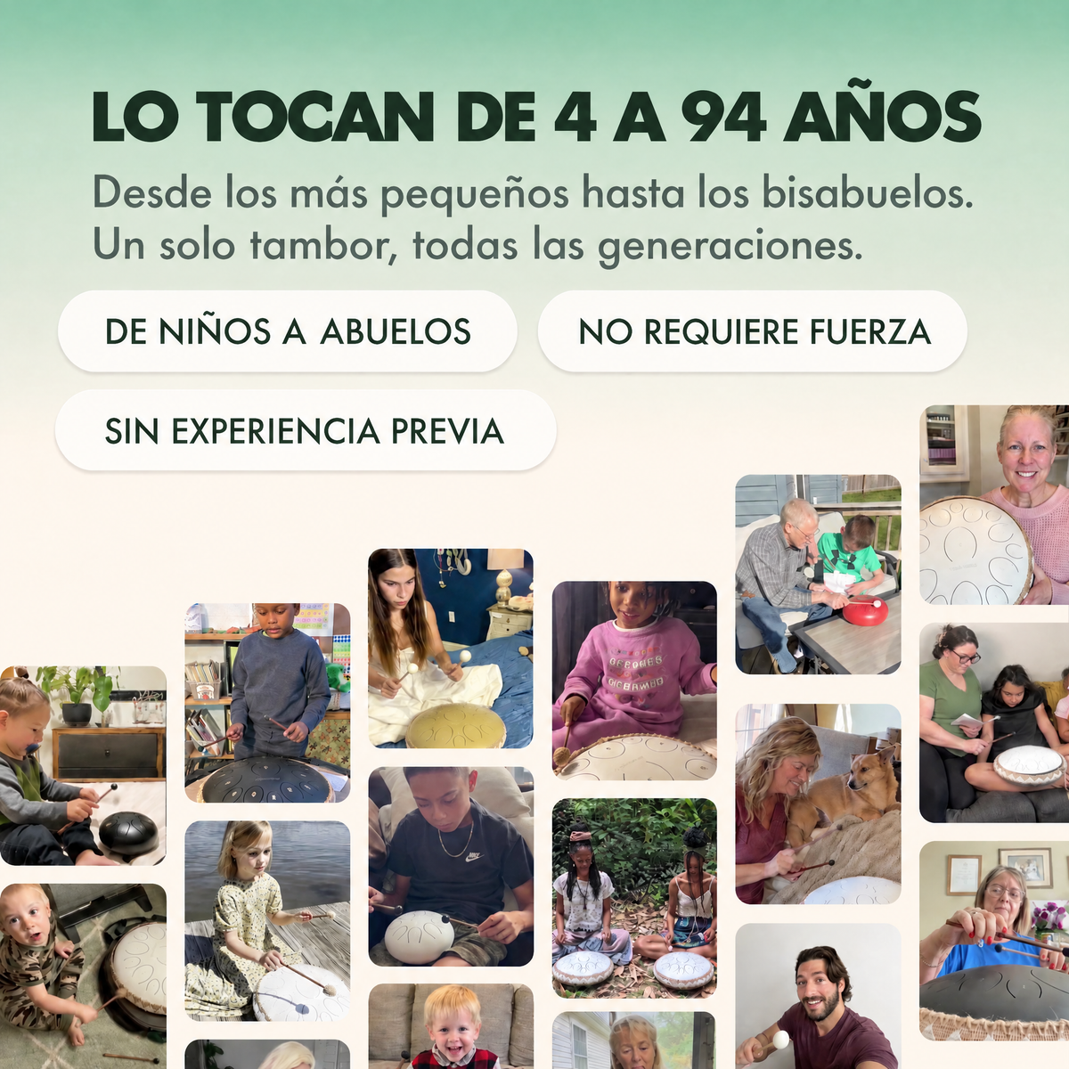 Tambor relajante Serenote - 2335SRN-MX