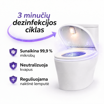 Klozeto UV sterilizatorius Uvara - 1760UVR-LT
